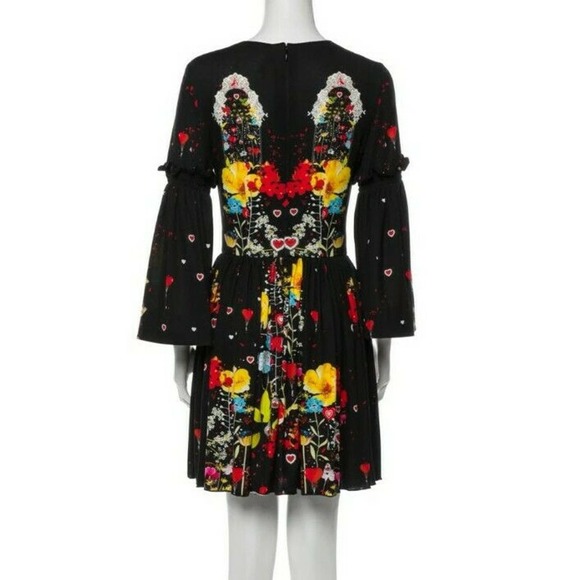 PICCIONE PICCIONE Floral Print Short Mini Dress - Picture 4 of 6